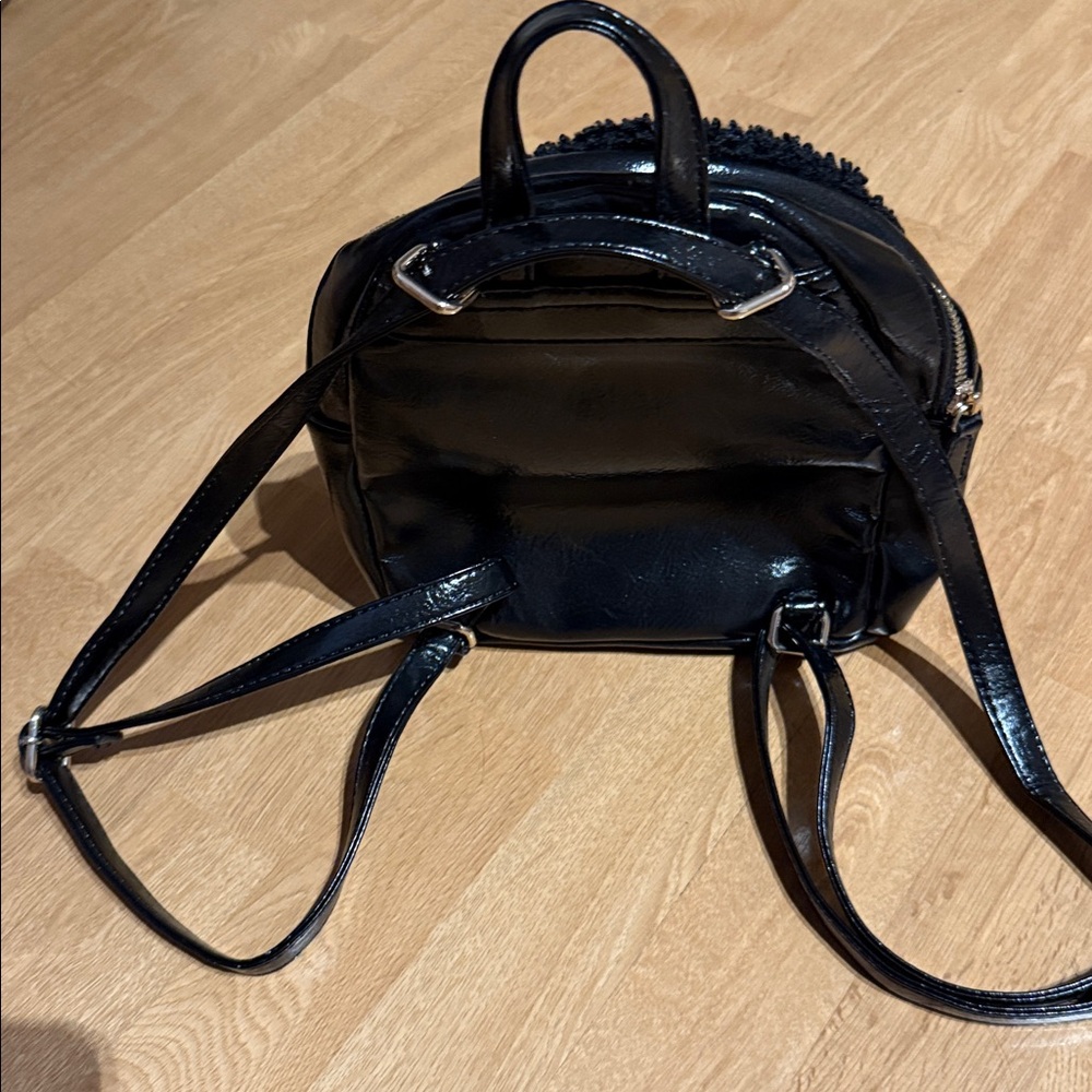 GUESS Shiny Black Backpack - Picture 2 of 5